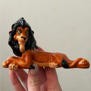 Disney Vintage Scar Porcelain Figurine The Lion King Statue China Movie Decor